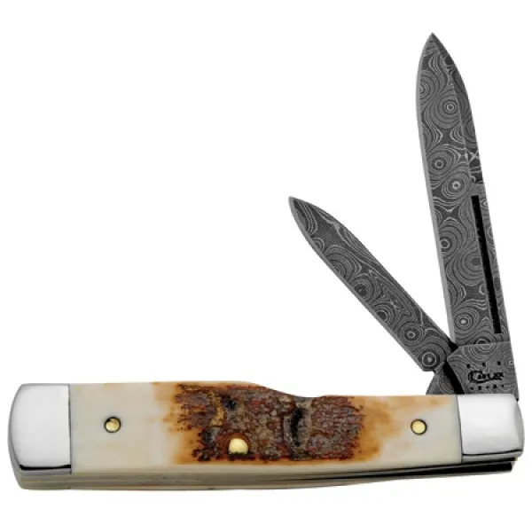 Case Mammoth Ivory Gunstock Knives 5803