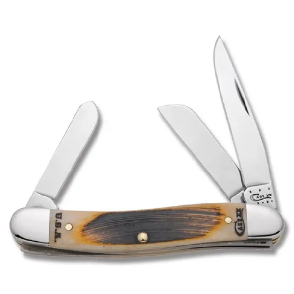 Case Rancher Cv Amber Med Stockman Knives 58174