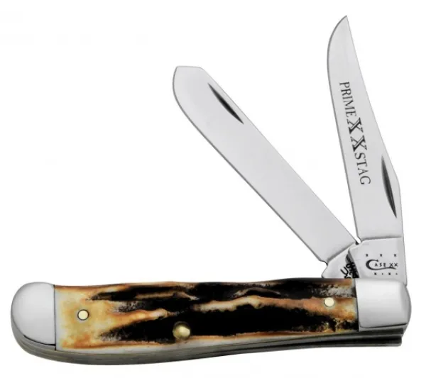 Case Xx Prime Stag Mini Trapper Knives 58402