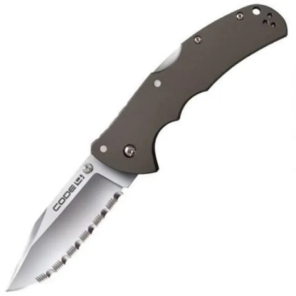 Cold Steel Code 4 Clip Point Serrated knives 58TPC