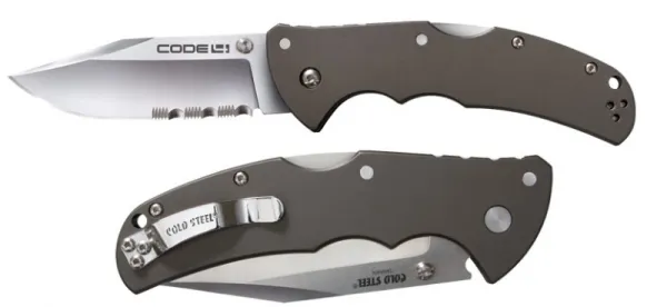 Cold Steel Code -4 Clip Point Half Serrat CS58TPCH