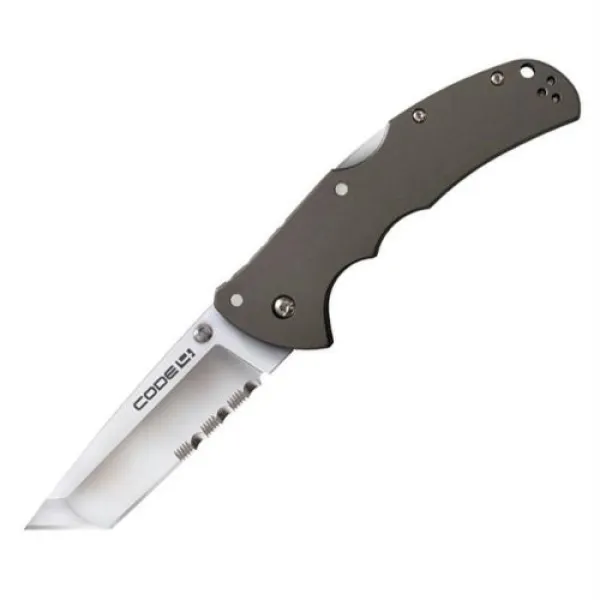 Cold Steel Code 4 Tanto Pt Half Serr knives 58TPTH