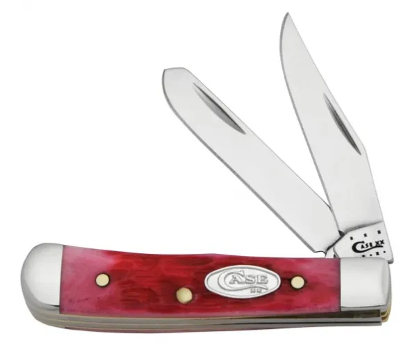 Case Magenta Bone Tiny Trapper Knives 60429