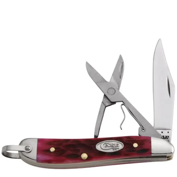 Case Peanut W Bail Magenta Bone Knives 60431