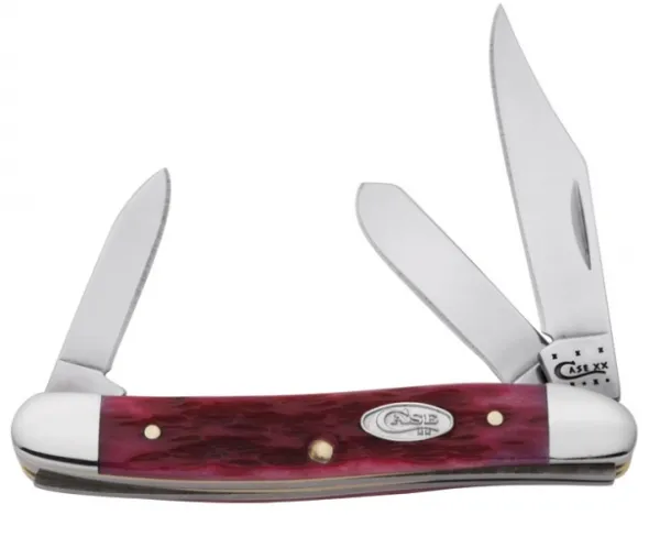 Case Med Stockman Magenta Bone Knives 60432