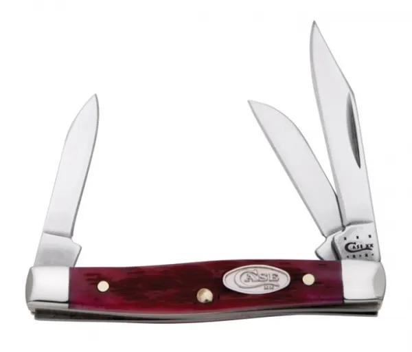 Case Small Stockman Magenta Bone Knives 60436