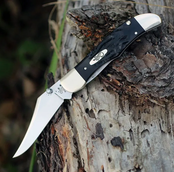 Case Kickstart® Assisted Opener - Smooth Black Synthetic Mid-Folding Hunter w-Clip (21265AC SS) Knives 60442