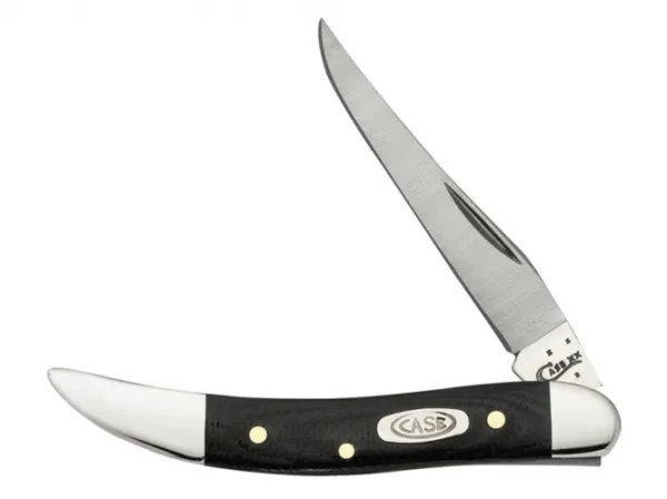 Case Black G-10 Sm Texas Toothipick Knives 6284