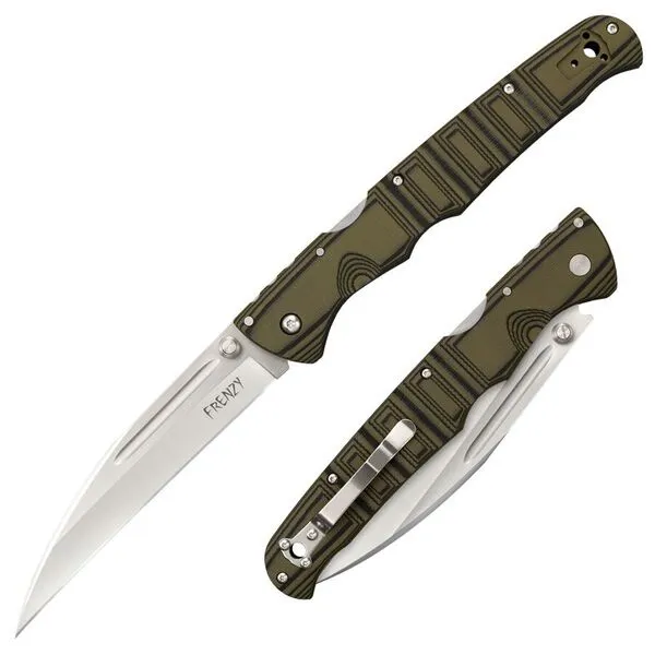 Cold Steel Frenzy I-od Green & Blk-xhp knives 62PV1