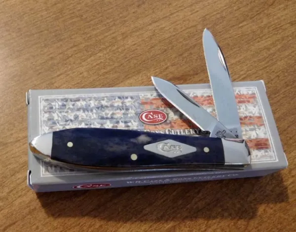 Case Painted Desert - Smooth Light Purple Bone Tear Drop (TB62028 SS) Knives 63111