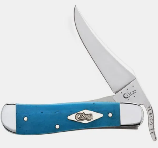 Case Painted Desert - Smooth Caribbean Blue Bone RussLock (61953L SS) Knives 63115