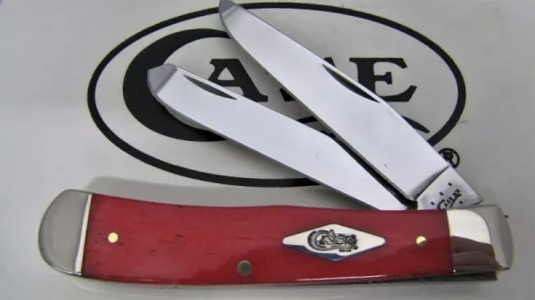 Case Paint Des Salmon Trapper Knives 63119