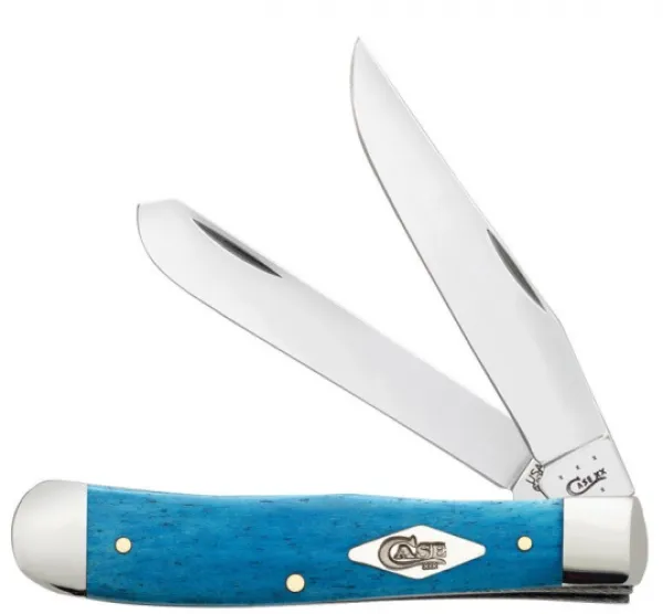 Case Painted Desert - Smooth Caribbean Blue Bone Trapper (6254 SS) Knives 63122