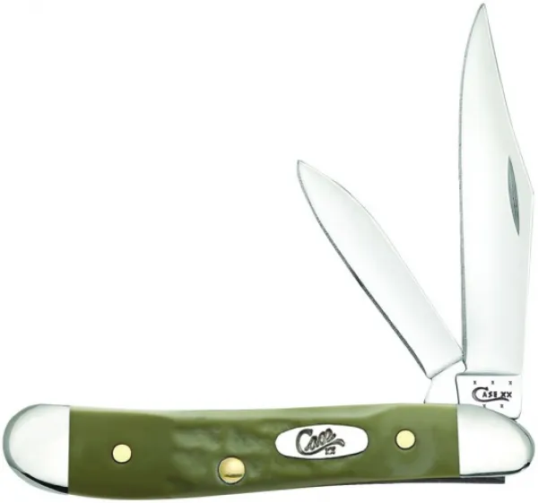 Case Ss Rough Olive Syn Peanut Knives 63723