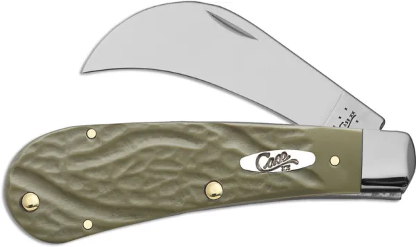 Case Ss Rough Olive Hawkbill Pruner Knives 63726