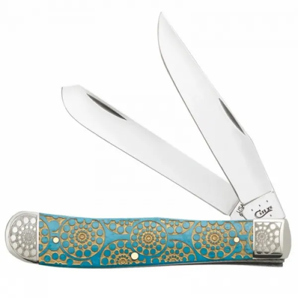 Case Trapper Carib Blue Ss Knives 64640