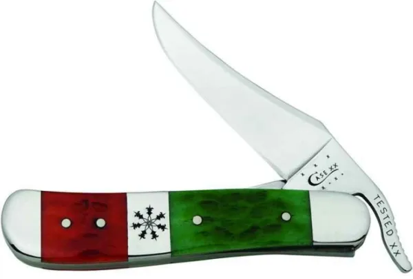Case Dr Red- Bright Grn Russlock Knives 65102
