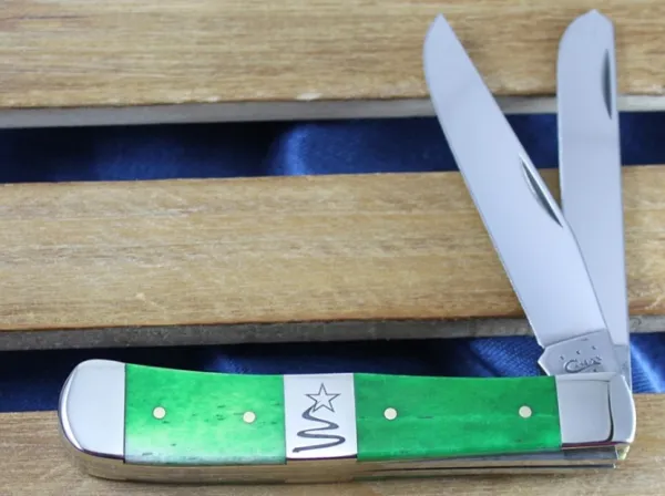 Case Sm Gr Bone Trapper-christmas Knives 65580