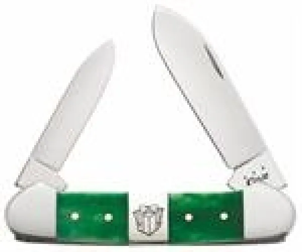 Case Christmas Sm Grn Canoe Knives 65586