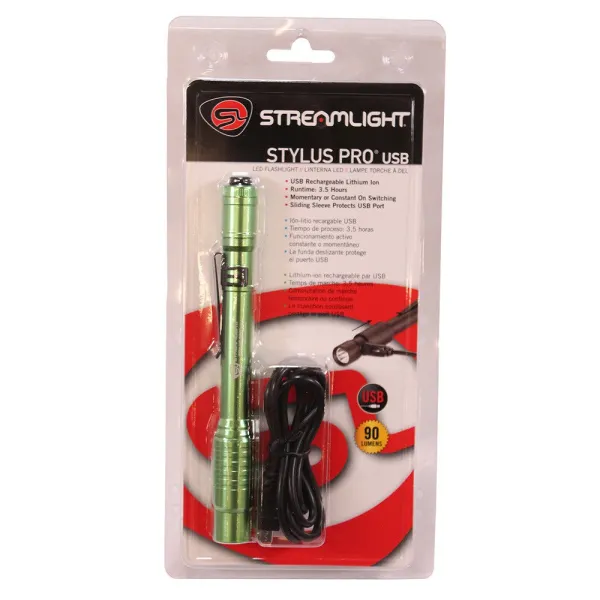 Streamlight Stylus Pro Usb 120v-lime Green flashlights 66145