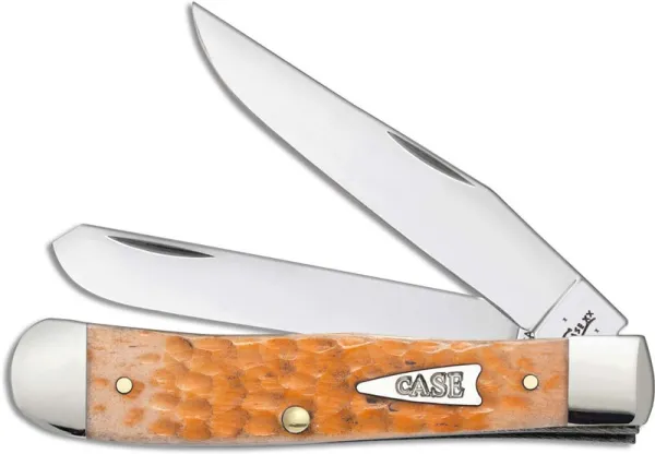 Case Peach Bonejig Trapper Knives 67602