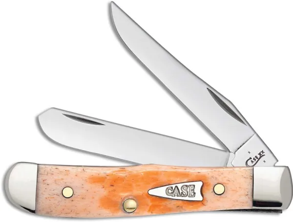 Case Peach Bone Jig Mini Trapper Knives 67605