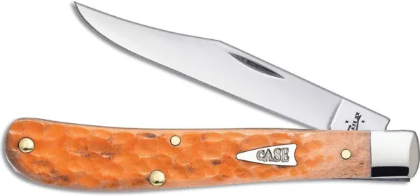 Case Peach Bn Jig Slimline Trapper Knives 67607