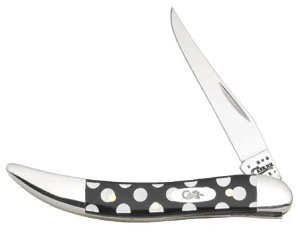 Case Blk- White Polks Dot Sm Tx Thp Knives 6832