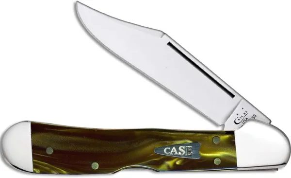 Case Sm Grn Smk Kirnt Mini Copperlk Knives 68875