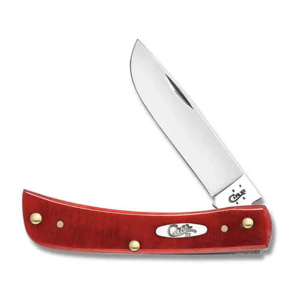 Case Sawcut Jig Dark Red bone Sod Buster Jr. CA69403