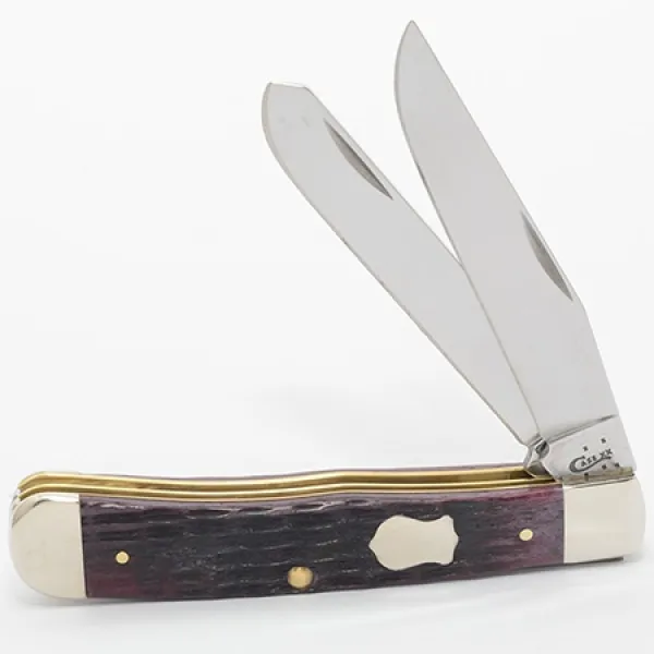 Case Crandl Jg Cabernet Bn Trapper Knives 70084