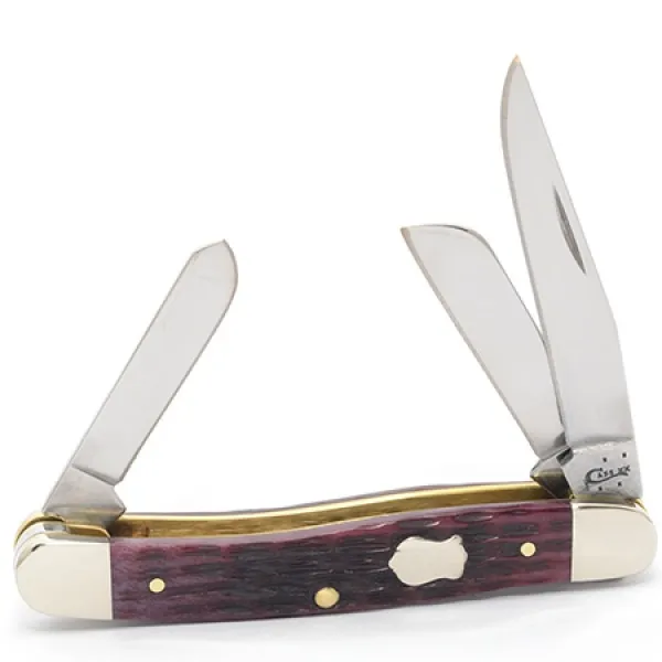 Case Crndl Jg Cabernet Med Stockman Knives 70089