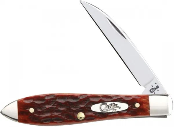 Case Chestnut Bone-tear Drop Knives 7016