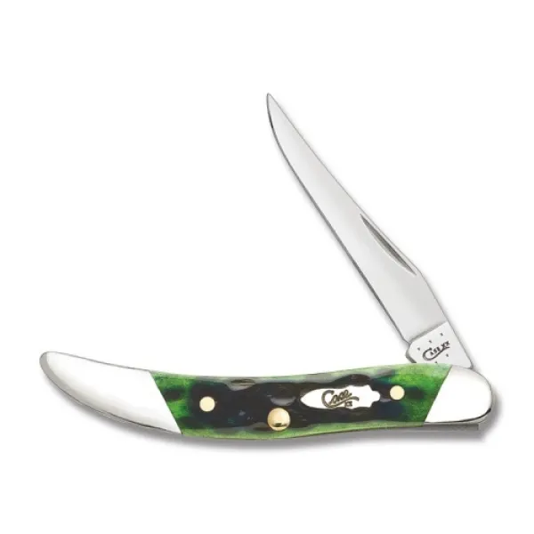 Case Slant Bol Jig Grn Sm Tx Tooth Knives 70491
