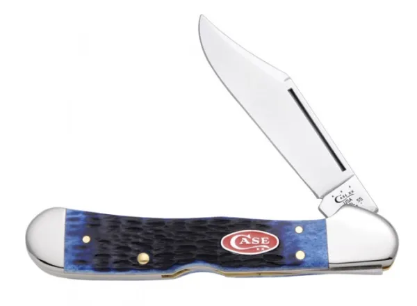 Case Navy Blue Bone Copperlock Knives 7064