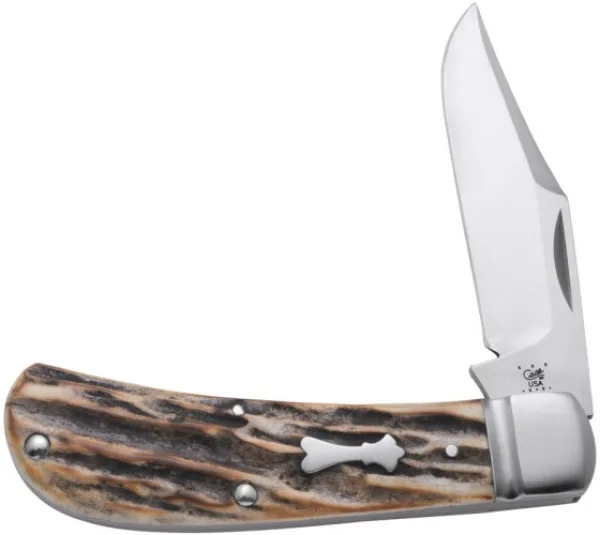 Case Burnt Stag Lannys Clip Knives 7207