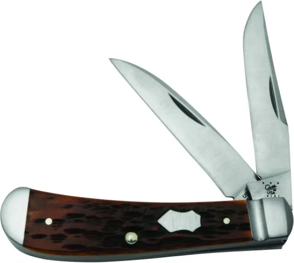 Case Tb Chestnut Wharncliffe Trap Knives 7210