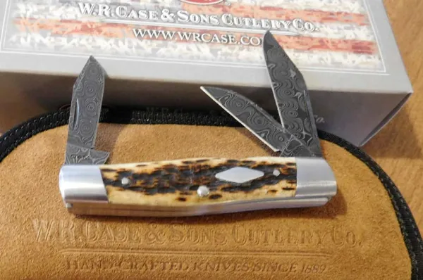 Case Tb Damascus Cattle Knife Knives 7229