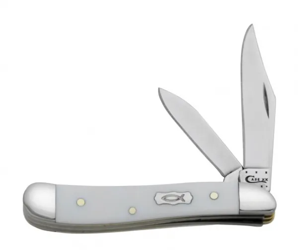 Case Ichthus White Peanut 4220ss Knives 7248