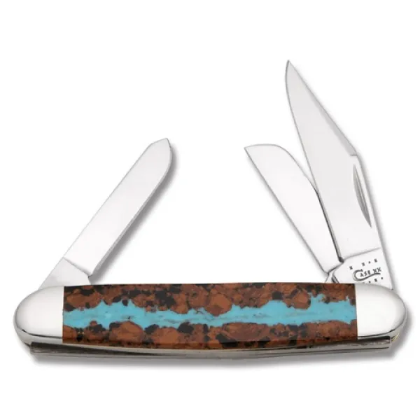 Case Ss Exotic Vein Turq Med Stockm Knives 7262