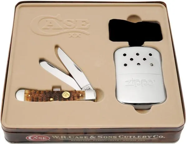 Case Du Sm Brown Bn Trapper Gift Se Knives 7293