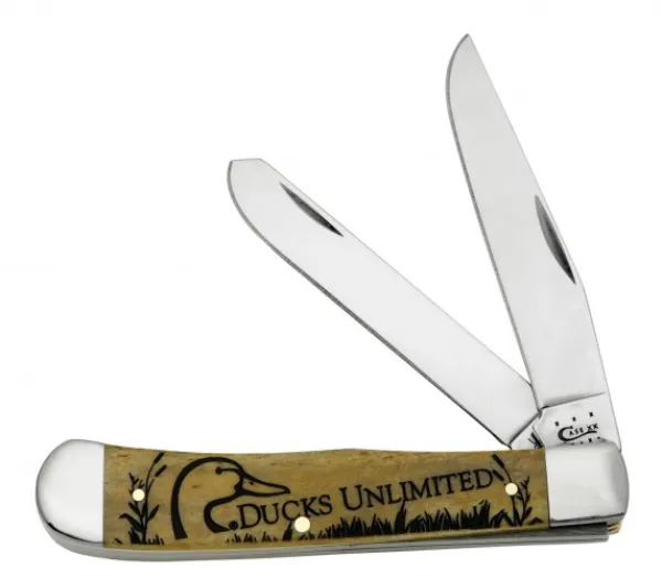 Case 7295 Ducks Unlimited Smooth Antique Trapper