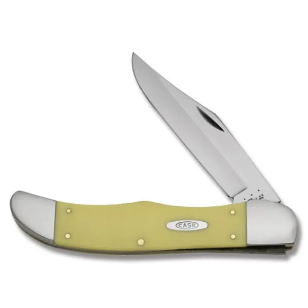 Case Cv Yellow Lrg Fold Hunt Knives 735