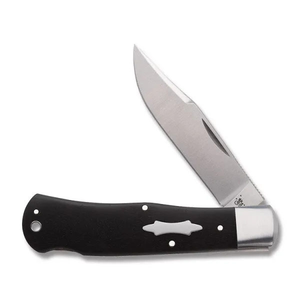 Case Case-Tony Bose Collaberation - Wilfred Lockback Hunter (TB612016 154-CM) Smooth Ebony Wood Knives 7417