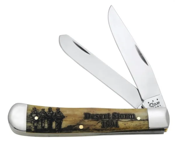 Case 7437 Desert Storm War Series Trapper Knife