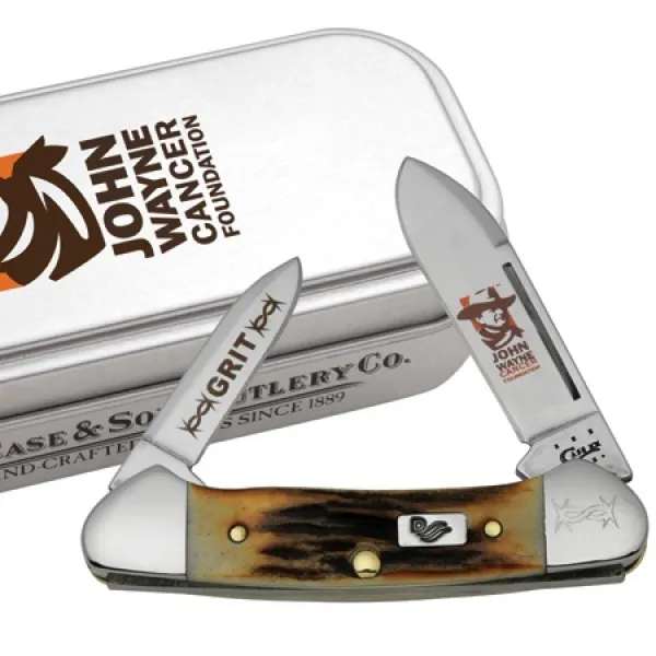 Case Duke Brnt Stg Baby Butterbean Knives 7449