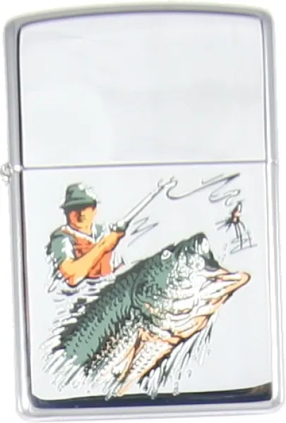 High Polished Chrome Fisherman Zippo #751