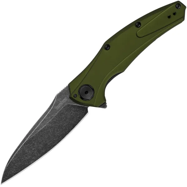 Kershaw Bareknuckle-olive Hndl-bw knives 7777OLBW