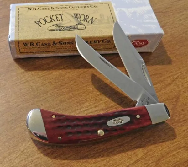 Case Pocket Worn Old Red Bone - Corn Cob Jig Saddlehorn (TB62110 SS) Knives 795