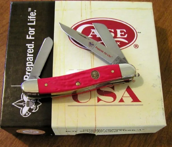 Case Bsa Rough Red Med Stockman Knives 7999
